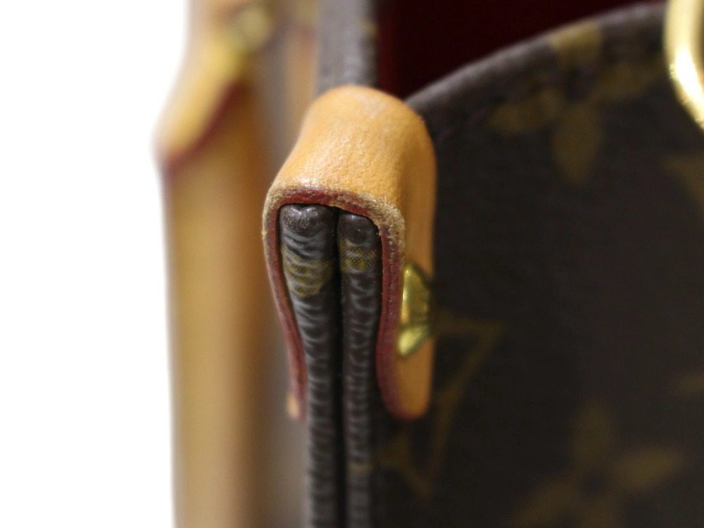 LOUIS VUITTON Sac Plat Monogram Canvas Brown Crossbody Handbag LV